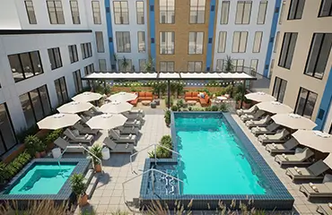resort style pool