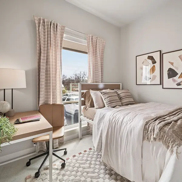furnished bedroom