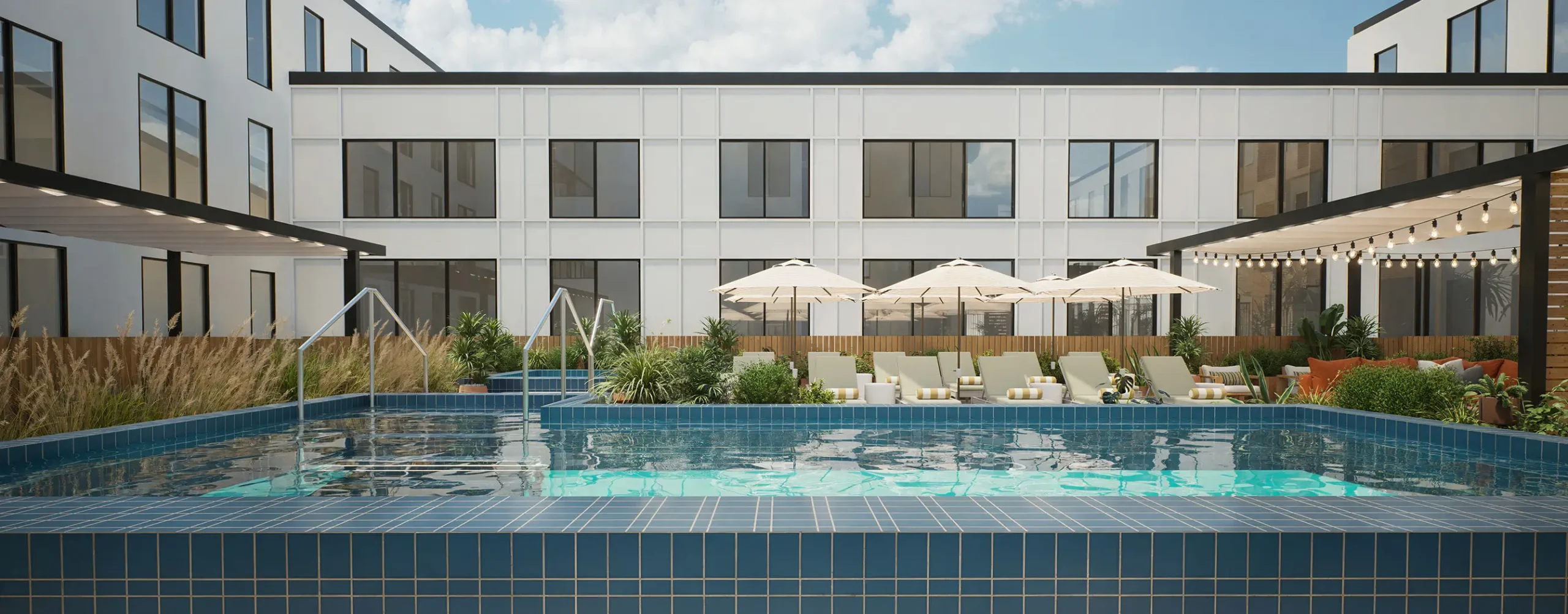 resort style pool