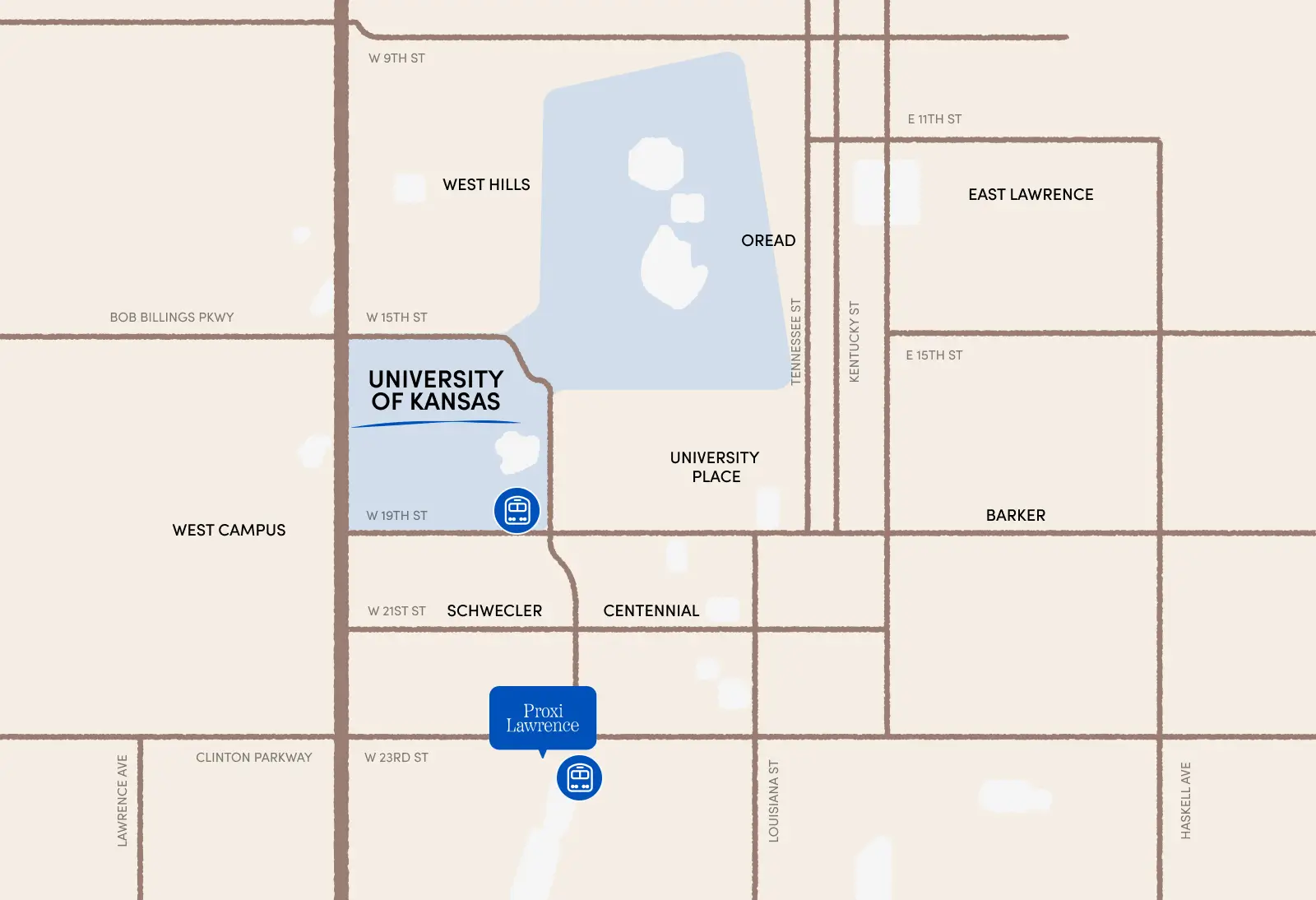 map of local bus route