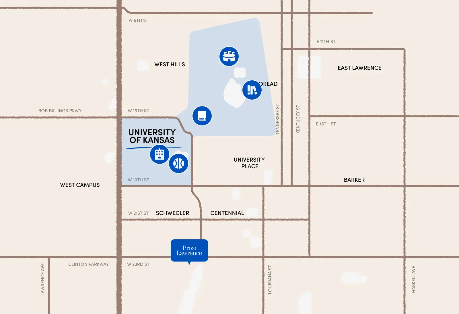 map of local schools